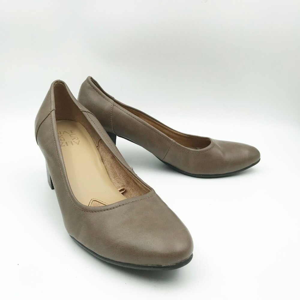 NATURALIZER Neema Brown Faux Leather Office Career Pumps High Heels Womens 7.5